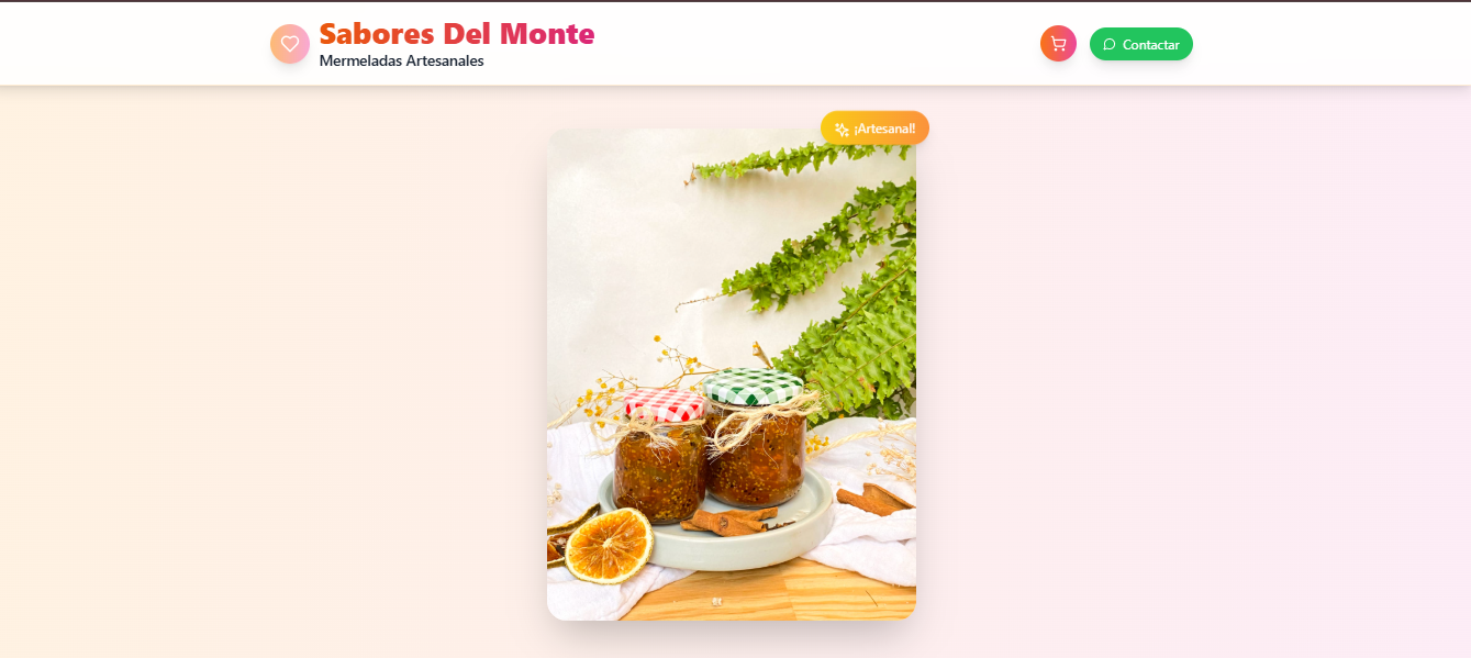 Sabores del Monte project screenshot